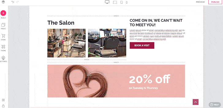 Website Builder blocks